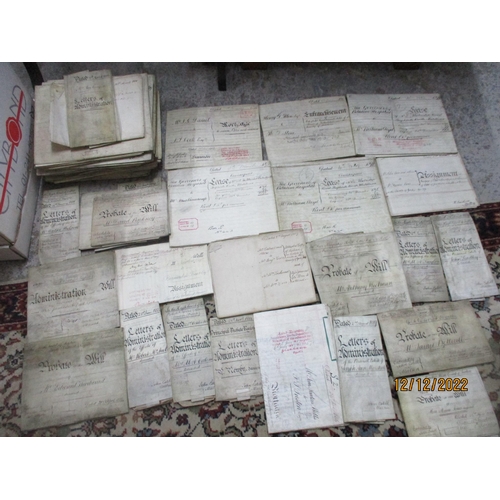 103 - A box of 19th century mortgage and conveyancing documents mainly pertaining to the Yorkshire region ... 