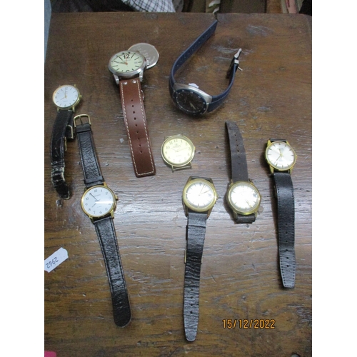 203 - A group of wristwatches to include a Montine 17-jewel manual wind watch, an Exodo and Albana automat... 