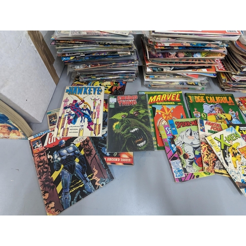 501 - 500+ Marvel, DC and other comic books, mostly 1980's A/F, to include X-Men, Fantastic Four, Spiderma... 