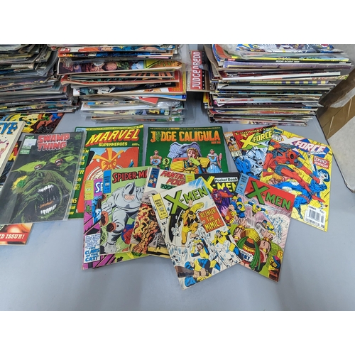 501 - 500+ Marvel, DC and other comic books, mostly 1980's A/F, to include X-Men, Fantastic Four, Spiderma... 