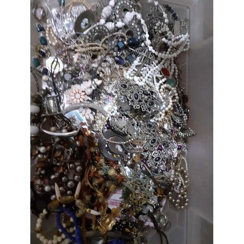 536 - A large quantity of costume jewellery to include a Lorus gents watch and blazer buttons Location: A1... 