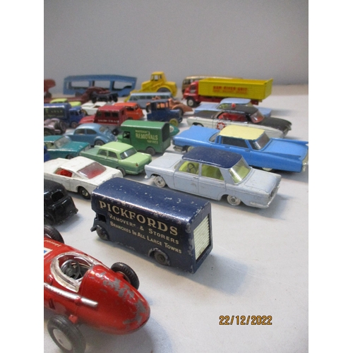 574 - A collection of vintage diecast model vehicles to include a Dinky Toys luxury coach, Lone Star roadm... 