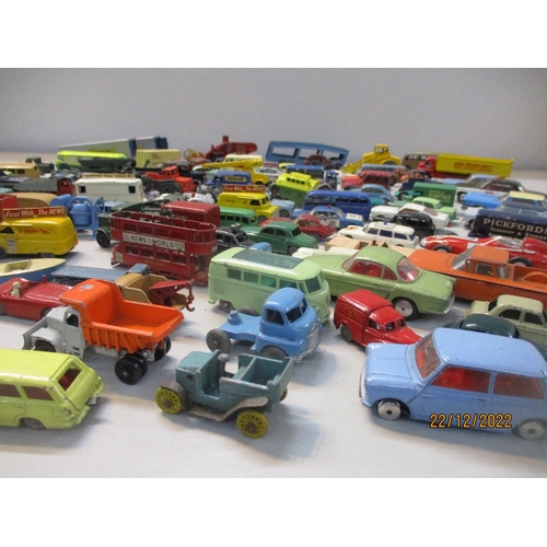 574 - A collection of vintage diecast model vehicles to include a Dinky Toys luxury coach, Lone Star roadm... 