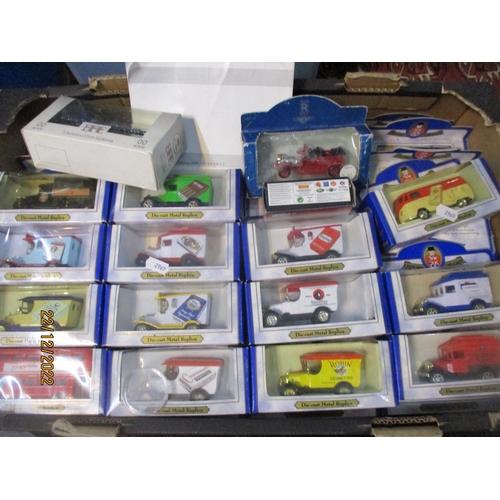 585 - Three boxes of Oxford die cast metal replica model vehicles and others
Location: RAF