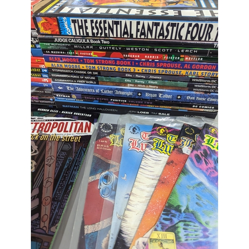 601 - A collection of Marvel, DC and other Graphic Novels A/F to include The Essential Fantastic Four book... 