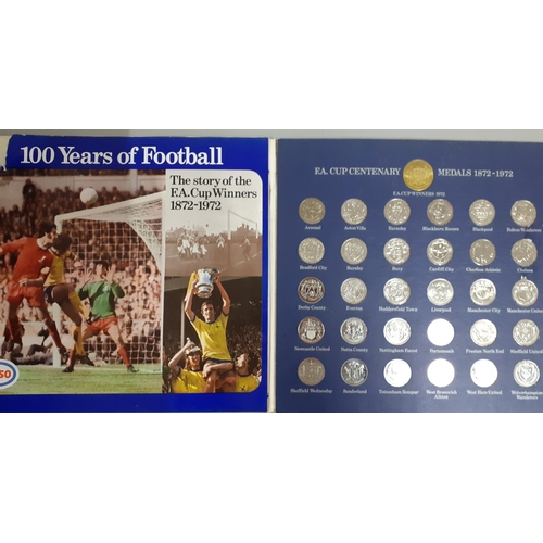 619 - Wills and other collectors cigarette cards together with 1972 Esso football coins and football progr... 