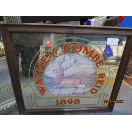 646 - A group of three framed pub wall mirrors to include one advertising Carlsberg 
Location: A2F