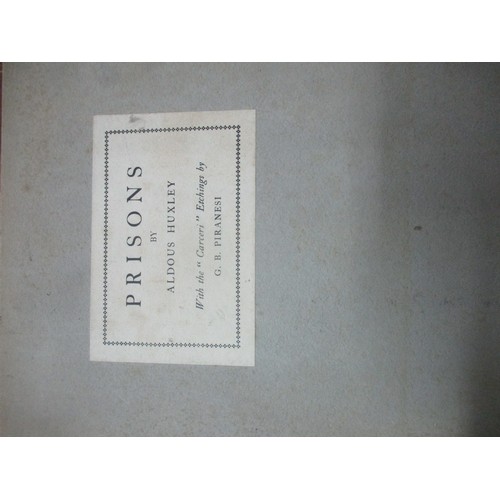 442 - Mixed books to include Prisons by Aldous Huxley with Carceri etchings by G.B. Piranesi, Trianon Pres... 