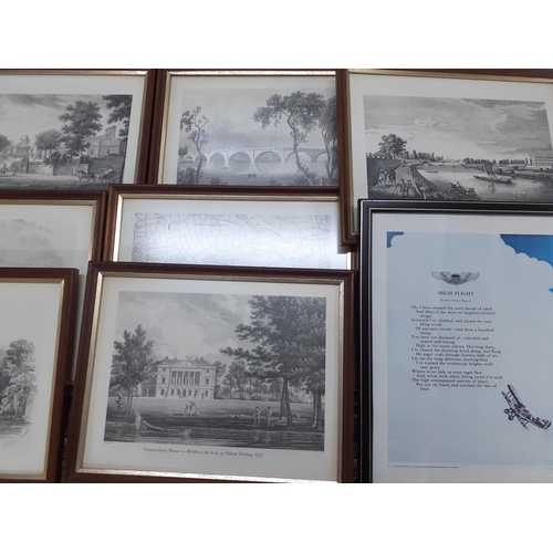 103 - A quantity of Middlesex prints depicting early 19th century street scenes and buildings of interest ... 