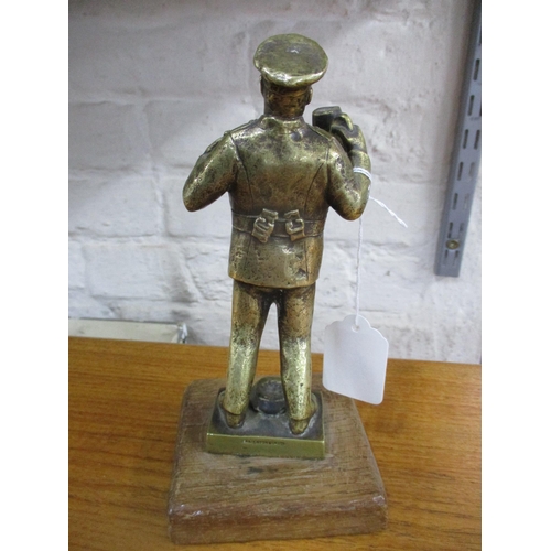 105 - An Elkington & Co Ltd bronze/brass statue of Private Pagett RMLI, sculpted by Storr-Barber, Leominst... 