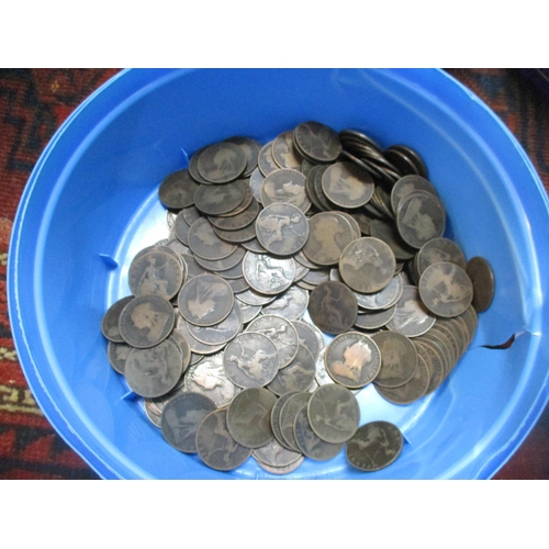 115 - A mixed lot to include a tin of Victorian pennies, and an Elizabeth II 'double headed' penny, reprod... 