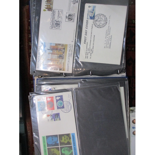 117 - A collection of First Day covers, mainly mounted in four albums, some loose, to include The Official... 