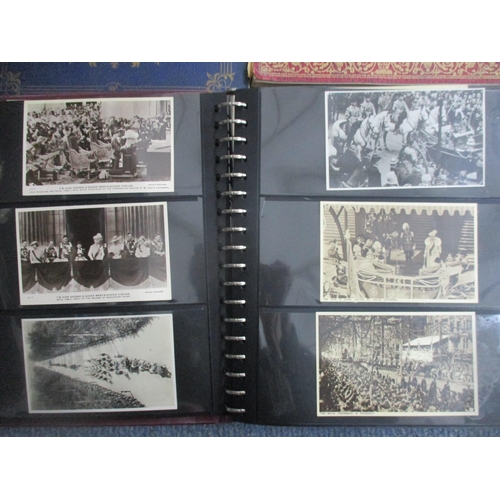 71 - An album of postcards depicting the Royal Family including Edward VII and George V funerals and lyin... 