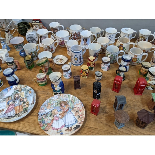 145 - Commemorative mugs, decorative ceramics, model telephone boxes and Toby jugs
Location:LAB