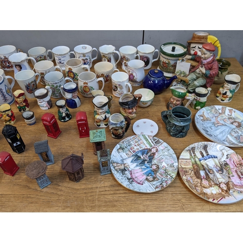 145 - Commemorative mugs, decorative ceramics, model telephone boxes and Toby jugs
Location:LAB