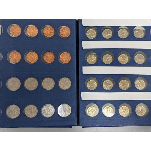 171 - Mixed coins and banknotes to include an album of late 20th century British coinage, GB con sets, and... 