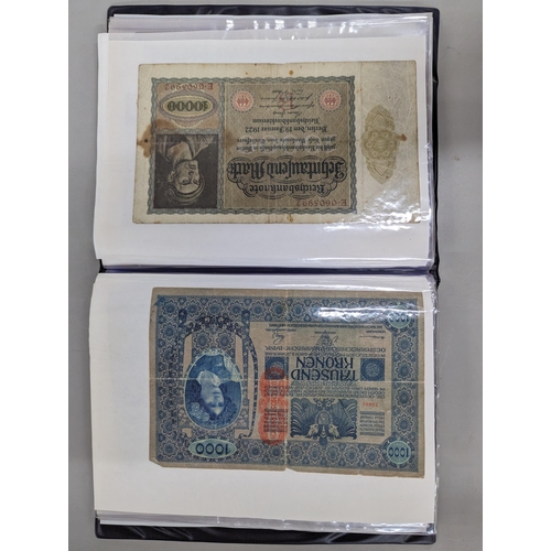 173 - An album of early 20th century German, Austrian and Russian banknotes, approx 60
Location:STAIRS