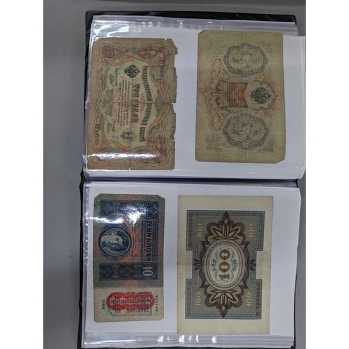 173 - An album of early 20th century German, Austrian and Russian banknotes, approx 60
Location:STAIRS