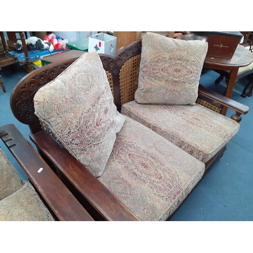 168 - An early 20th century oak Berger sofa and a matching armchair
Location:A3B