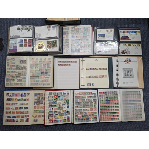 143 - A collection of 15 albums of stamps and First Day covers to include WWF, Transport and other, world ... 