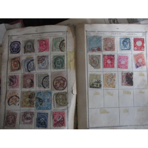 149 - A collection of six albums of world stamps to include many Victorian and later GB stamps, USA, Chine... 