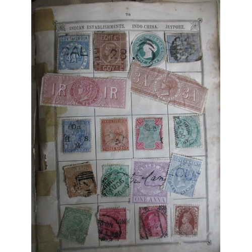 149 - A collection of six albums of world stamps to include many Victorian and later GB stamps, USA, Chine... 