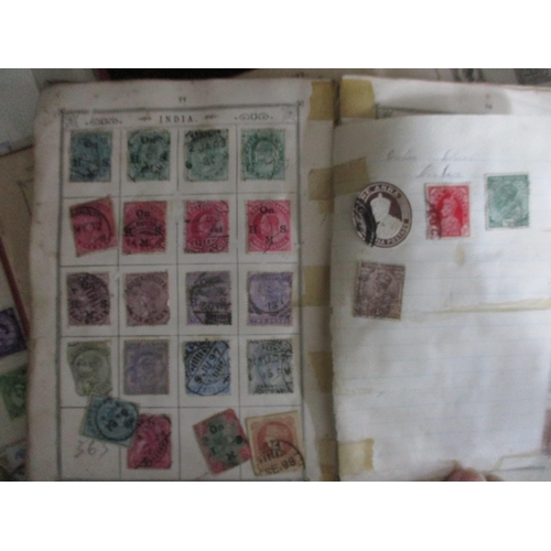 149 - A collection of six albums of world stamps to include many Victorian and later GB stamps, USA, Chine... 