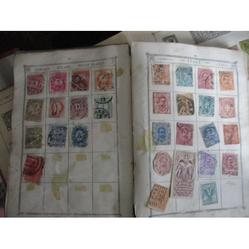 149 - A collection of six albums of world stamps to include many Victorian and later GB stamps, USA, Chine... 