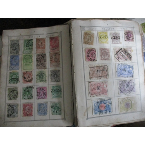 149 - A collection of six albums of world stamps to include many Victorian and later GB stamps, USA, Chine... 