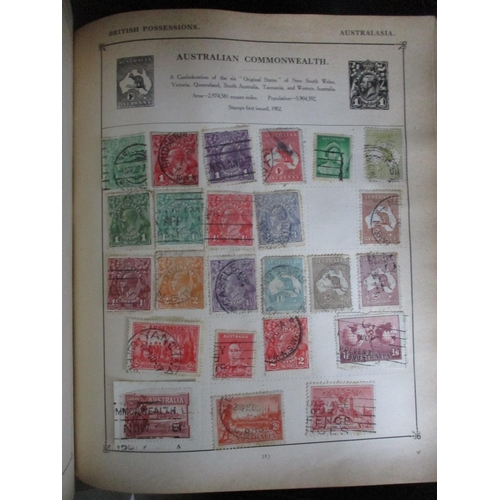 149 - A collection of six albums of world stamps to include many Victorian and later GB stamps, USA, Chine... 