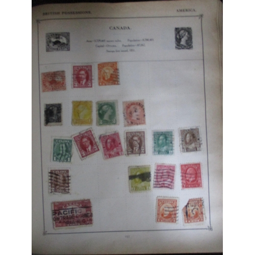 149 - A collection of six albums of world stamps to include many Victorian and later GB stamps, USA, Chine... 