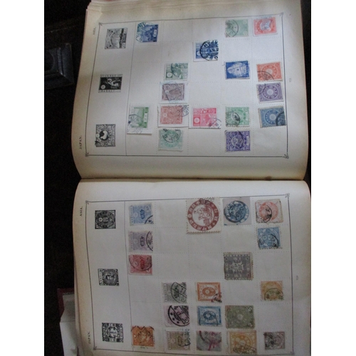 149 - A collection of six albums of world stamps to include many Victorian and later GB stamps, USA, Chine... 