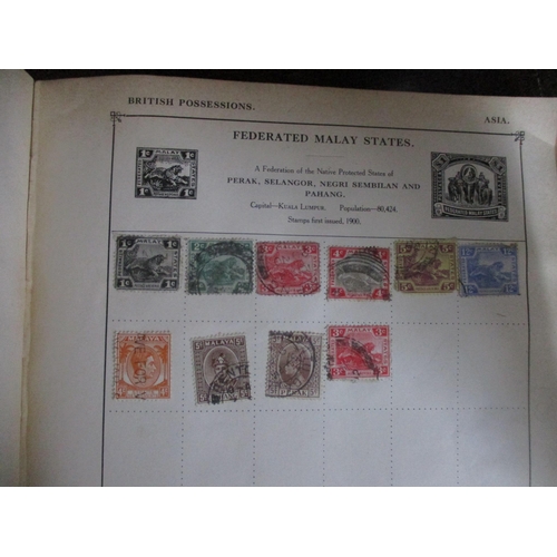 149 - A collection of six albums of world stamps to include many Victorian and later GB stamps, USA, Chine... 