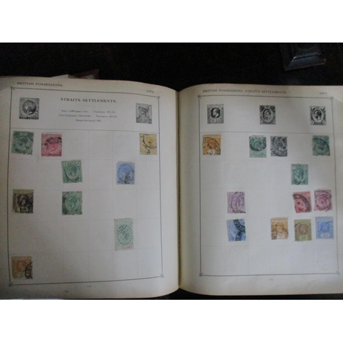 149 - A collection of six albums of world stamps to include many Victorian and later GB stamps, USA, Chine... 