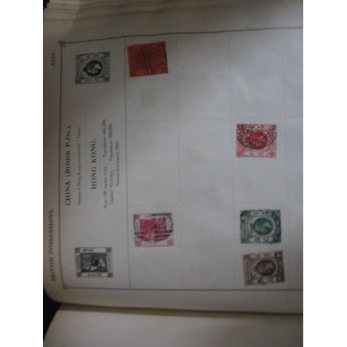 149 - A collection of six albums of world stamps to include many Victorian and later GB stamps, USA, Chine... 