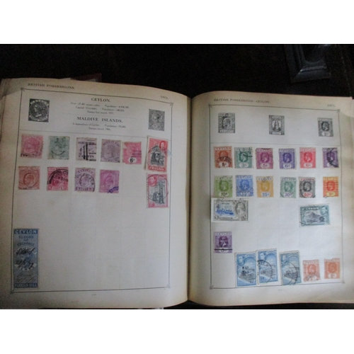 149 - A collection of six albums of world stamps to include many Victorian and later GB stamps, USA, Chine... 