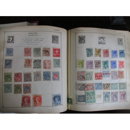 149 - A collection of six albums of world stamps to include many Victorian and later GB stamps, USA, Chine... 