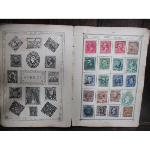 149 - A collection of six albums of world stamps to include many Victorian and later GB stamps, USA, Chine... 