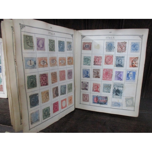 149 - A collection of six albums of world stamps to include many Victorian and later GB stamps, USA, Chine... 