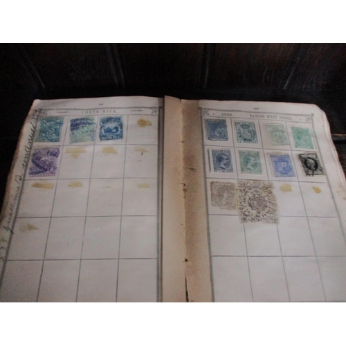 149 - A collection of six albums of world stamps to include many Victorian and later GB stamps, USA, Chine... 