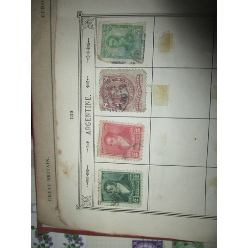 149 - A collection of six albums of world stamps to include many Victorian and later GB stamps, USA, Chine... 