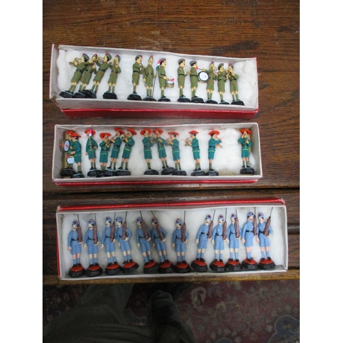 152 - Three box sets of Indian painted plaster soldiers
Location: RAB