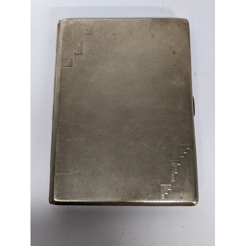 2 - An early 20th century silver cigarette case by Walker and Hall, hallmarked Sheffield 1931, 149.9g Lo... 
