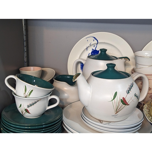 222 - A mixed lot of ceramics to include a Denby part tea set, Tuscan 'Windsor' part tea set, mixed plates... 