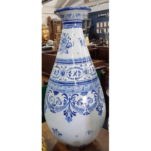 246 - Continental ceramics and pottery to include a Portuguese clay wine vessel A/F, a painted Spanish twi... 