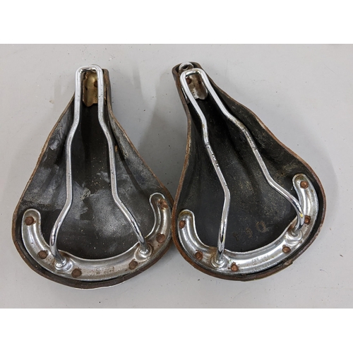 285 - Two Brooks Professional leather bicycle saddles
Location: 1.2