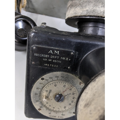 286 - A WWII Air Ministry Drift Recorder MK11 ref 6B/258 No 17636
Location: 1.5