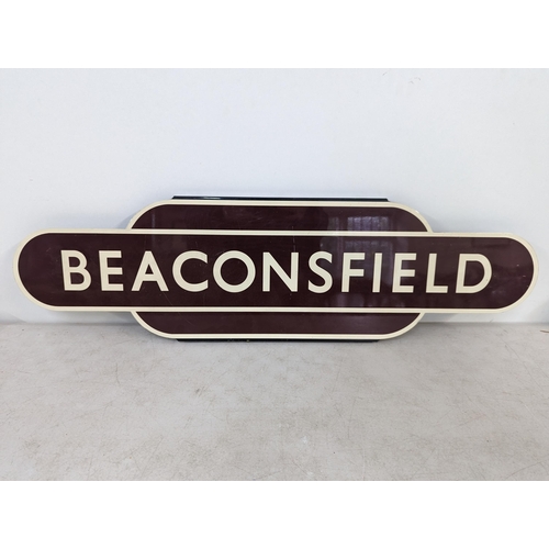 290 - A reproduction railway sign for Beaconsfield station
Location:RWM