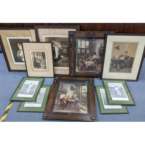 296 - Mixed pictures to include cricket photographs and mixed Victorian and later engravings
Location: LWB