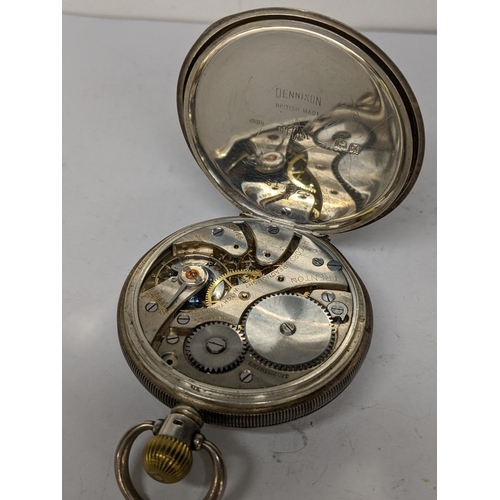 47 - An early 20th Century Silver cased Record Dreadnought keyless wound pocket watch.
Location: CAB1